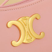 Celine Tilly Medium Bag In Patent Calfskin Pink Size 22x13.5x4cm - 2