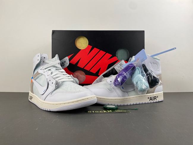 Virgil Abloh Archive x Air Jordan 1 High OG “Alaska” AA3834-100 - 1