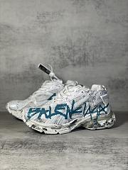 Balenciaga Runner Graffiti White Blue 772767W3RBQ9040 - 3
