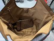 Gucci Giglio large tote bag medium brown GG suede Size 60x47x16 cm - 6