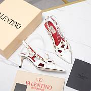 Valentino Garavani Studdy Slingback Pumps White 6.5cm - 2