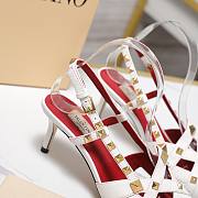 Valentino Garavani Studdy Slingback Pumps White 6.5cm - 5