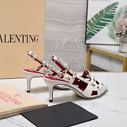 Valentino Garavani Studdy Slingback Pumps White 6.5cm - 4