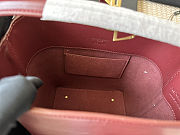 YSL Le 37 mini leather bucket Red bag Size 17×20×13cm - 3