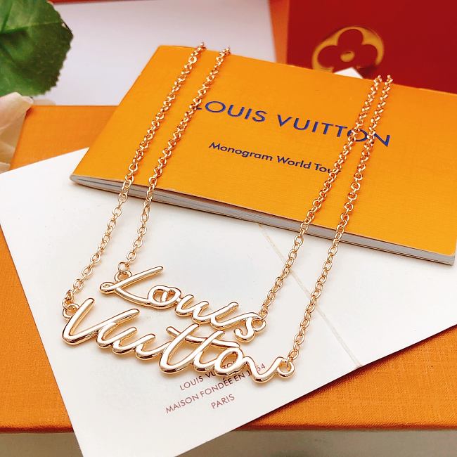 LV Script Necklace - 1