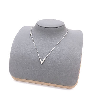 Louis Vuitton Metal Essential V Supple Necklace Silver