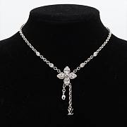 Louis Vuitton M02091 Model Unknown TE1294 Necklace Metal x Rhinestone - 1