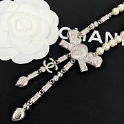 Chanel Pearl Necklace in Black and White Panda - 3