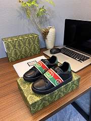 Gucci Ace Kids Sneaker With Interlocking G Web 'Black' 662212-D8050-1065 - 1