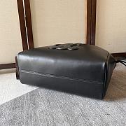 Celine Smooth Calfskin Cuir Triomphe Cabas Drawstring Black Size 44x28 x18cm - 5