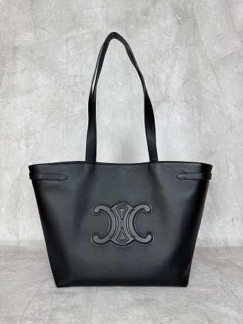 Celine MEDIUM CABAS ANAÏS CUIR TRIOMPHE IN Grained calfskin Black