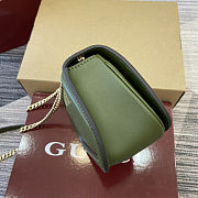 Gucci Blondie Handbag Dark green Suede Leather Size 21.5x11x8cm - 6