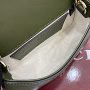 Gucci Blondie Handbag Dark green Suede Leather Size 21.5x11x8cm - 4