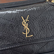 YSL Niki mini shoulder bag in Black Leather Size 18x12.5x5cm - 3
