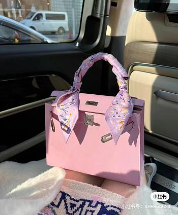 Hermes Epsom Kelly Sellier 25 Mauve Sylvestre 25 x 19 x 9 cm