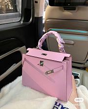 Hermes Epsom Kelly Sellier 25 Mauve Sylvestre 25 x 19 x 9 cm - 3