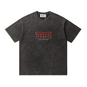 Maison Margiela 25ss Letter Print Logo T-Shirt Washed Black - 1