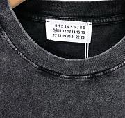 Maison Margiela 25ss Letter Print Logo T-Shirt Washed Black - 3
