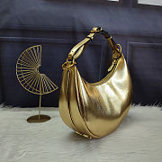 Fendi Hobo Bag Calfskin leather exterior with gold-tone hardware  - 2