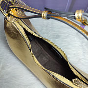 Fendi Hobo Bag Calfskin leather exterior with gold-tone hardware  - 4