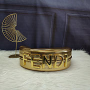 Fendi Hobo Bag Calfskin leather exterior with gold-tone hardware  - 5