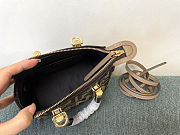 Fendi Mini FF Jacquard By The Way Shoulder Bag - Brown Size 17.5x18x8cm - 5