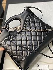 Chanel 31 Small Bag Calfskin Black Crossbody Bag Size 22×5.5×23cm - 2