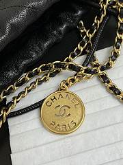 Chanel Hobo Mini Crossbody Bag Shiny Caviar Black Size 23x18.5x6cm - 5