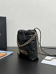 Chanel Hobo Mini Crossbody Bag Shiny Caviar Black Size 23x18.5x6cm - 2