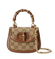 Gucci Bamboo 1947 Mini Top Handle Bag 'Beige' Size 17x12.5x8cm - 1