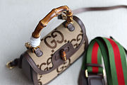 Gucci Bamboo 1947 Jumbo GG handle Canvas Brown Size 21x15x7cm - 6