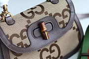 Gucci Bamboo 1947 Jumbo GG handle Canvas Brown Size 21x15x7cm - 3
