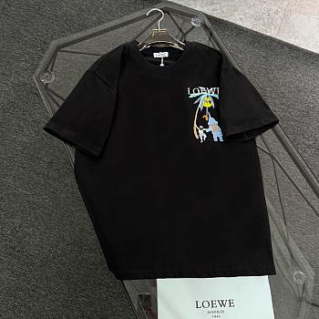 Loewe Elephant Palm Graphic T-Shirt Black