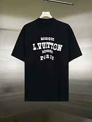 Louis Vuitton Varsity Logo T-Shirt Black - 1