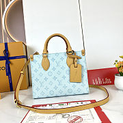 LV Onthego PM Monogram Canvas Origine Bleu Courrier M28289 Size 25x11.5x19cm - 6