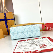 LV Onthego PM Monogram Canvas Origine Bleu Courrier M28289 Size 25x11.5x19cm - 3