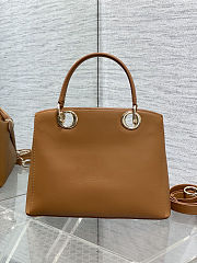DIOR NEW COLLECTION - Medium Dior Cigale Bag Camel Shiny Supple Calfskin  - 5