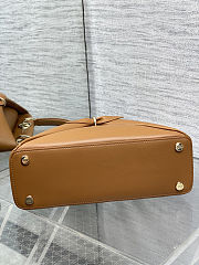 DIOR NEW COLLECTION - Medium Dior Cigale Bag Camel Shiny Supple Calfskin  - 3