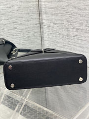 DIOR NEW COLLECTION - Medium Dior Cigale Bag Black Shiny Supple Calfskin - 3
