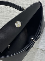 DIOR NEW COLLECTION - Medium Dior Cigale Bag Black Shiny Supple Calfskin - 5