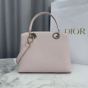 DIOR NEW COLLECTION - Medium Dior Cigale Bag Rose Soupir Shiny Supple Calfskin - 6