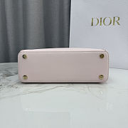 DIOR NEW COLLECTION - Medium Dior Cigale Bag Rose Soupir Shiny Supple Calfskin - 5