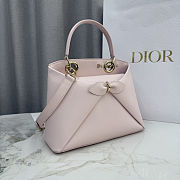 DIOR NEW COLLECTION - Medium Dior Cigale Bag Rose Soupir Shiny Supple Calfskin - 3