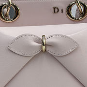 DIOR NEW COLLECTION - Medium Dior Cigale Bag Rose Soupir Shiny Supple Calfskin - 2