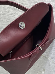 DIOR NEW COLLECTION -  Medium Dior Cigale Bag Hermitage Red Shiny Supple Calfskin - 6