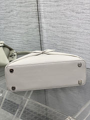 DIOR NEW COLLECTION - Medium Dior Cigale Bag Bleu Ciel Shiny Supple Calfskin - 6