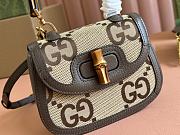 Gucci Bamboo 1947 Jumbo GG handle Canvas Brown Size 17x12x7.5cm - 4