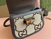 Gucci Bamboo 1947 Jumbo GG handle Canvas Brown Size 17x12x7.5cm - 2