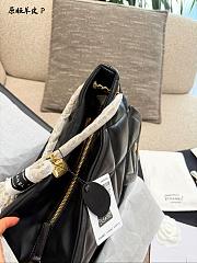 CHANEL 2025/2026 - Chanel Shopping Bag Shiny lambskin & gold-tone metal Black - 2