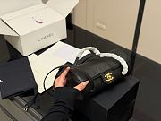 CHANEL 2026 - Chanel Preppy Coco Bowling Bag Black Shiny Caviar Brushed Gold Hardware - 6